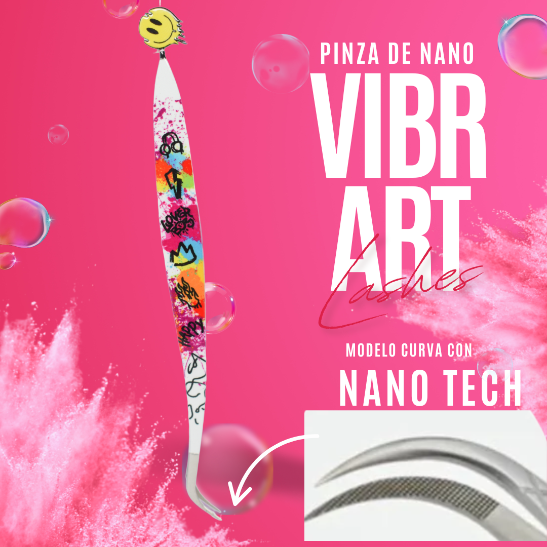 PINZA CURVA NANO TECH / VIBRANT LASHES